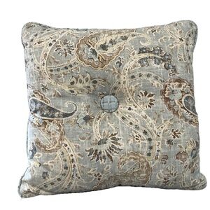 16 X 16 Square Pillow, Welted With Button